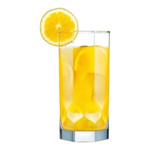 Luminarc Topaz 8-Piece 16 Oz Clear Glass Tumbler Set Juice Glasses Glassware New